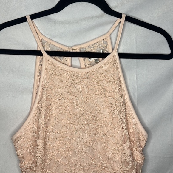 EMERALD SUNDAE PINK LACE FORMAL DRESS (L) - Picture 4 of 7